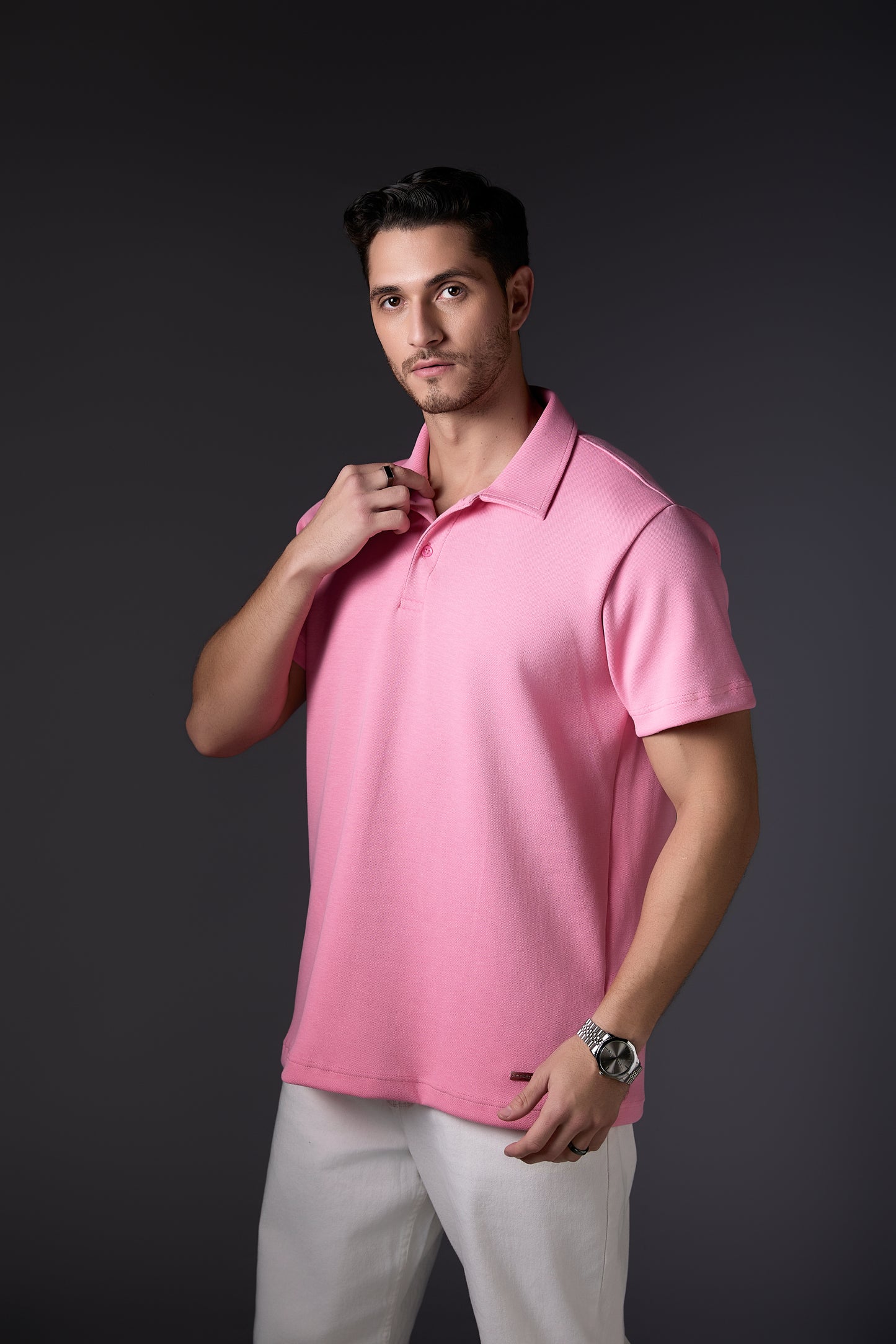 Flamingo Pink Polo