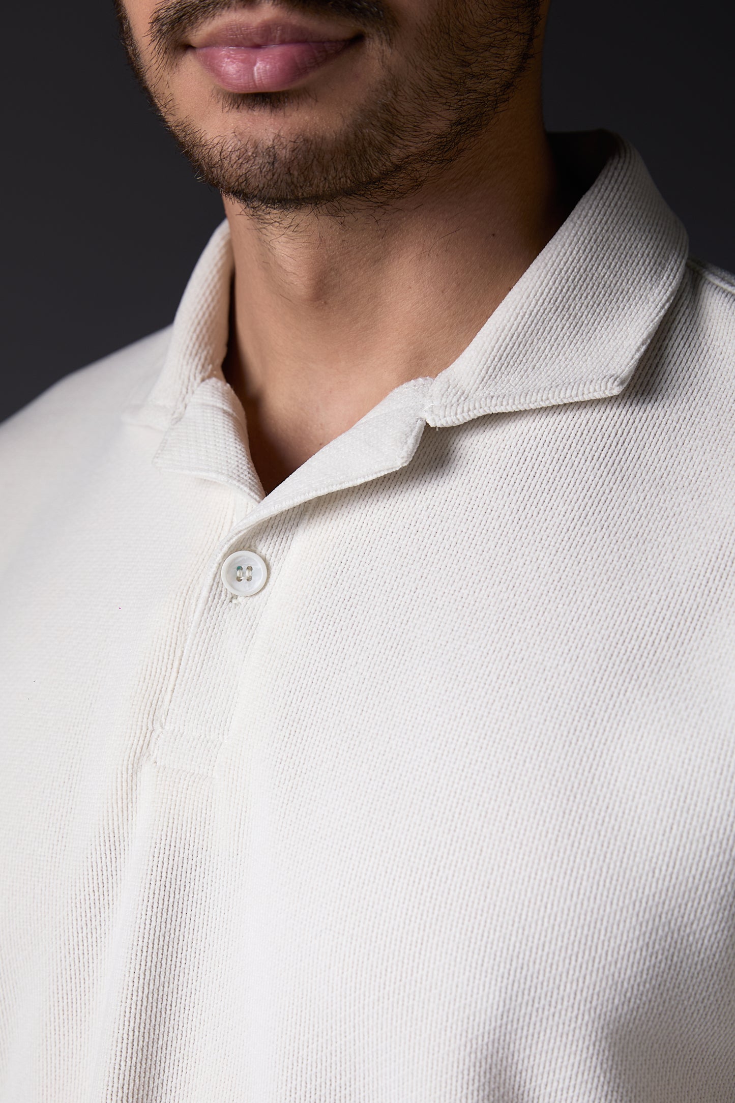 Elegant Ivory Polo T-Shirt