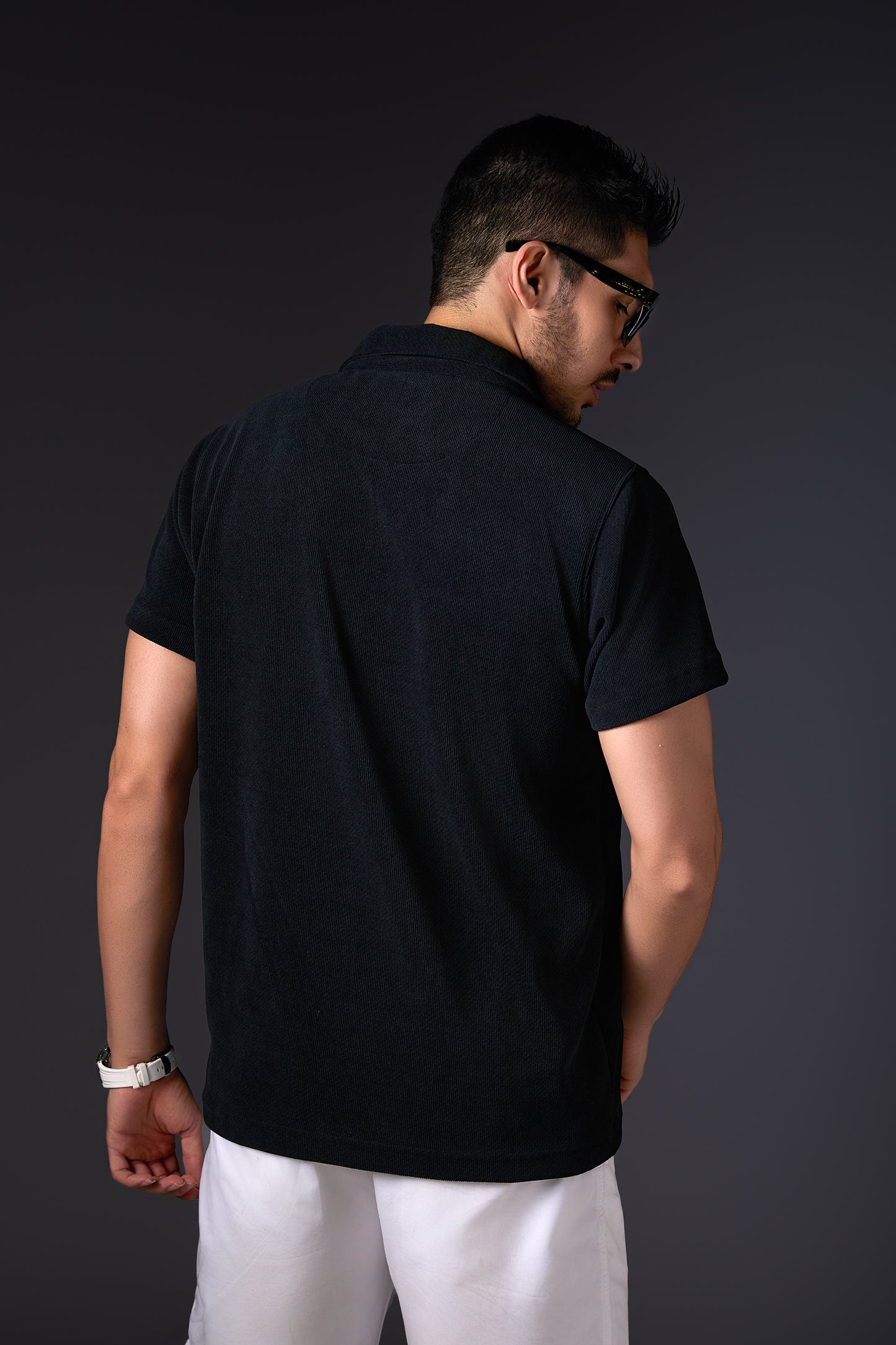 Luxe Jade Black Polo