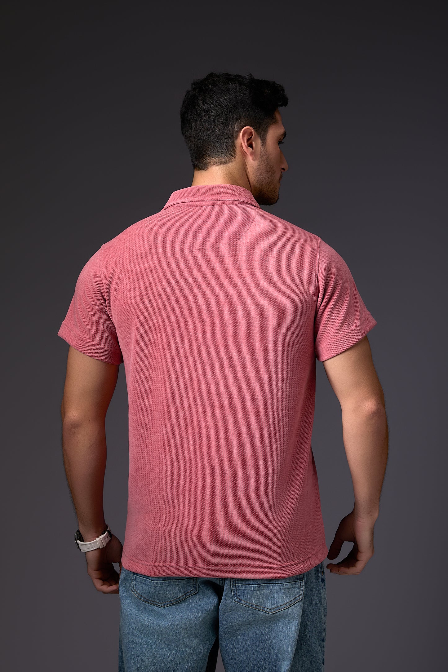 Dawn to Dusk Pink Polo T-Shirt