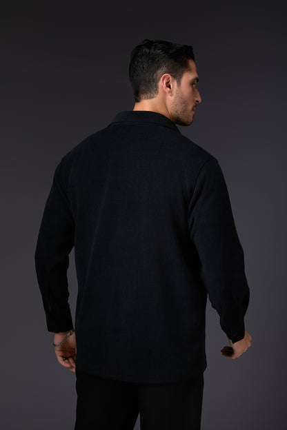 Luxe Jade Black Shacket