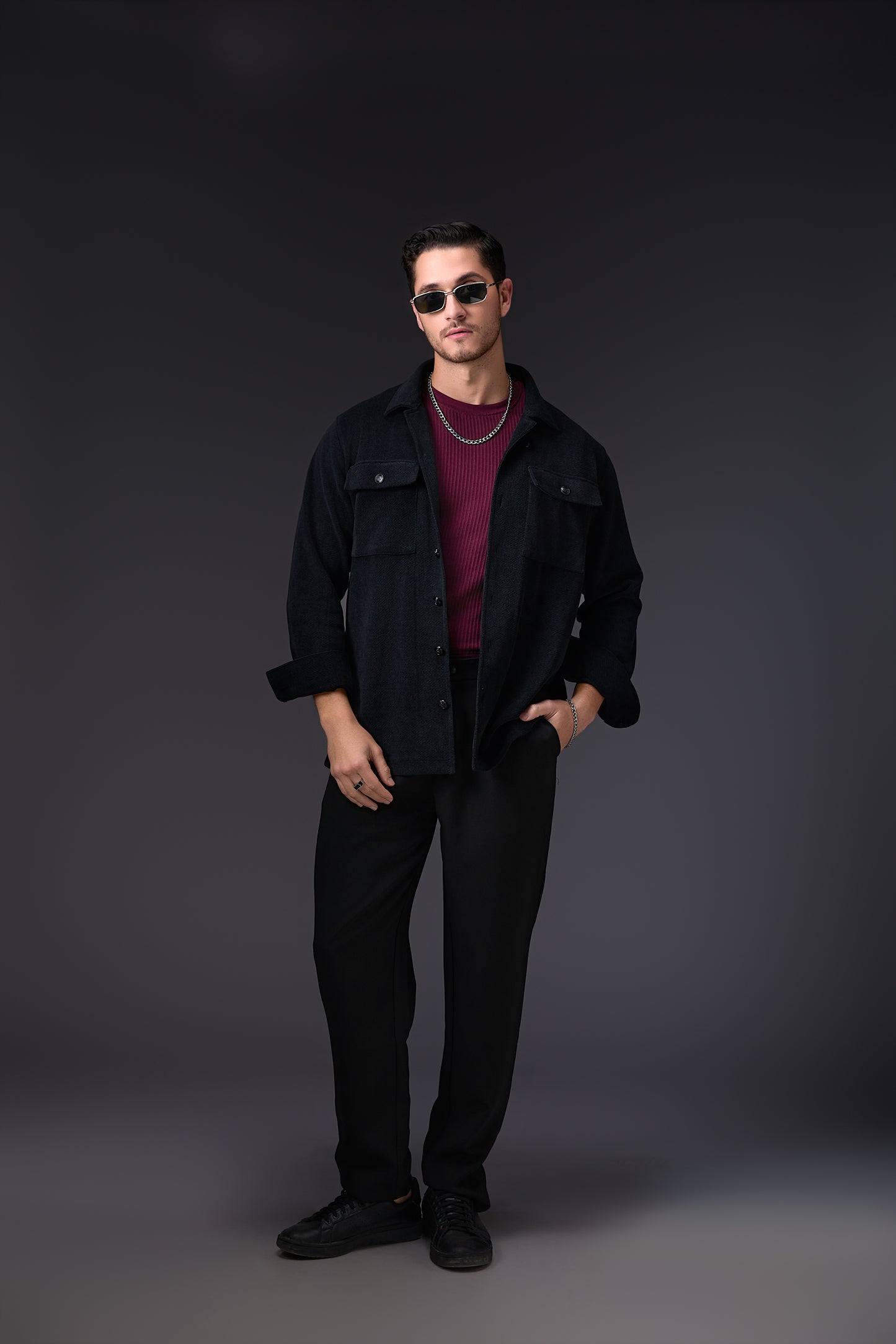 Luxe Jade Black Shacket
