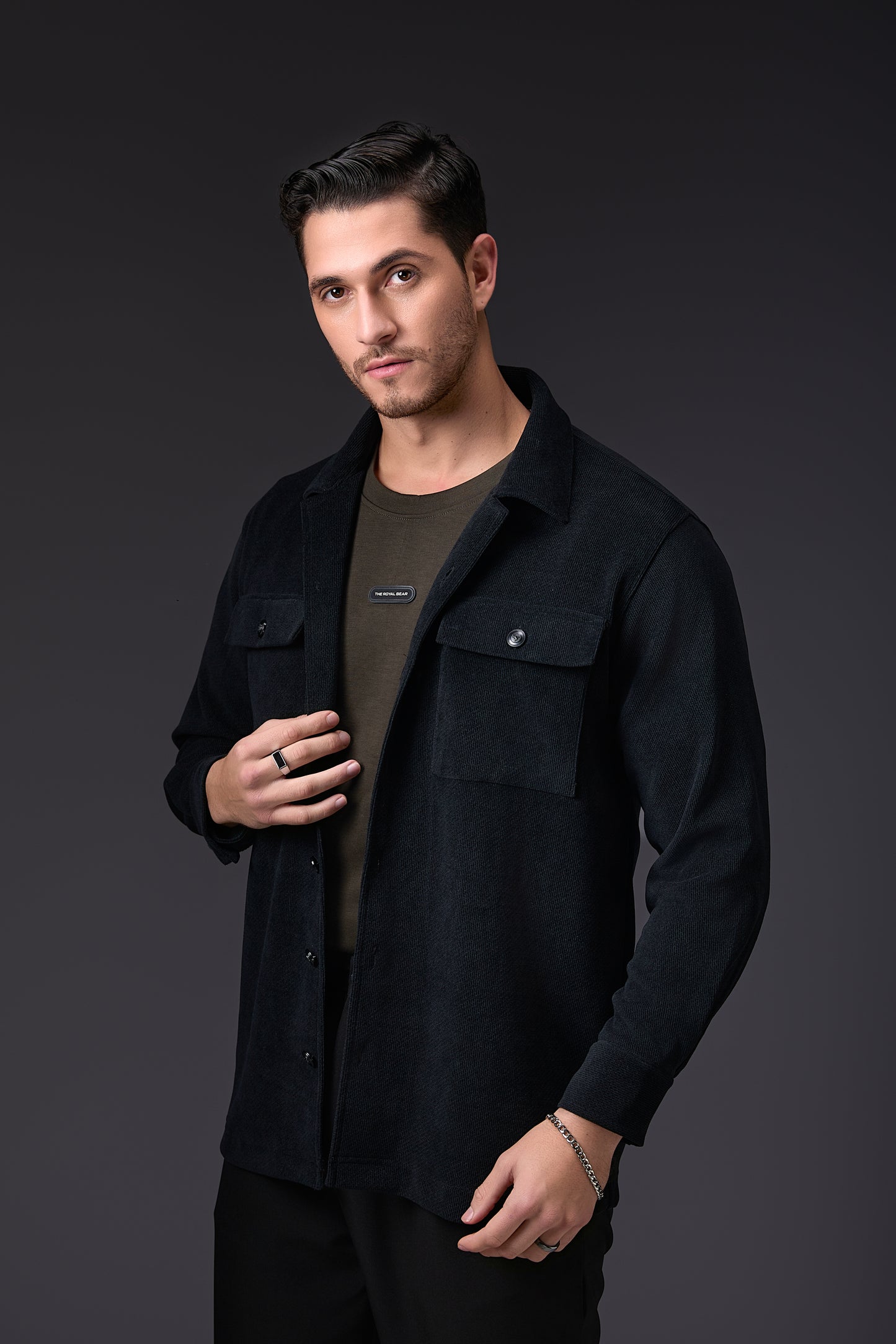 Luxe Jade Black Shacket