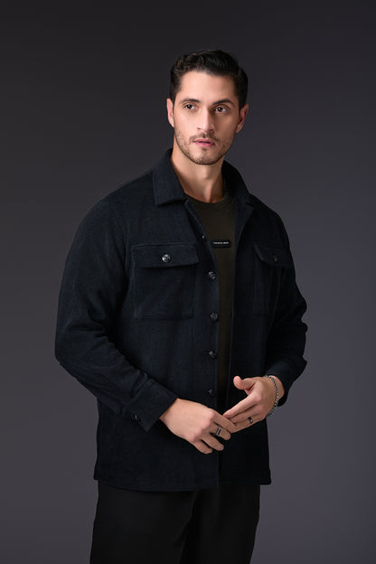 Luxe Jade Black Shacket