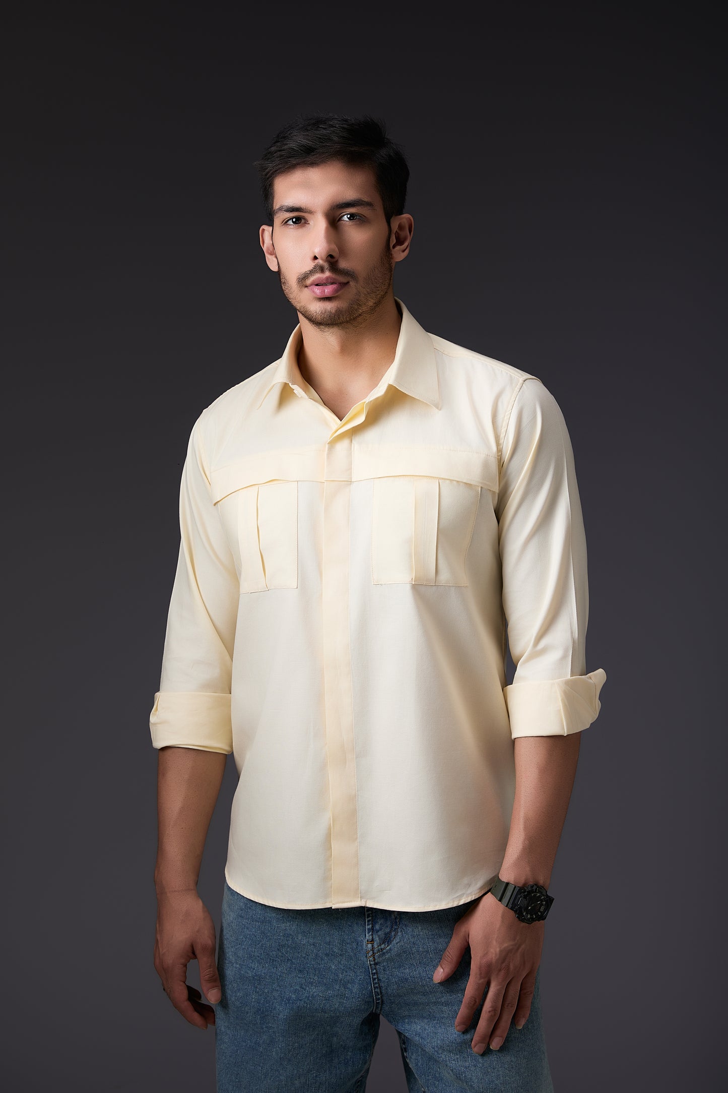 Breezy Butter Yellow Full Sleeve Shirt