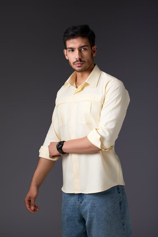 Breezy Butter Yellow Full Sleeve Shirt