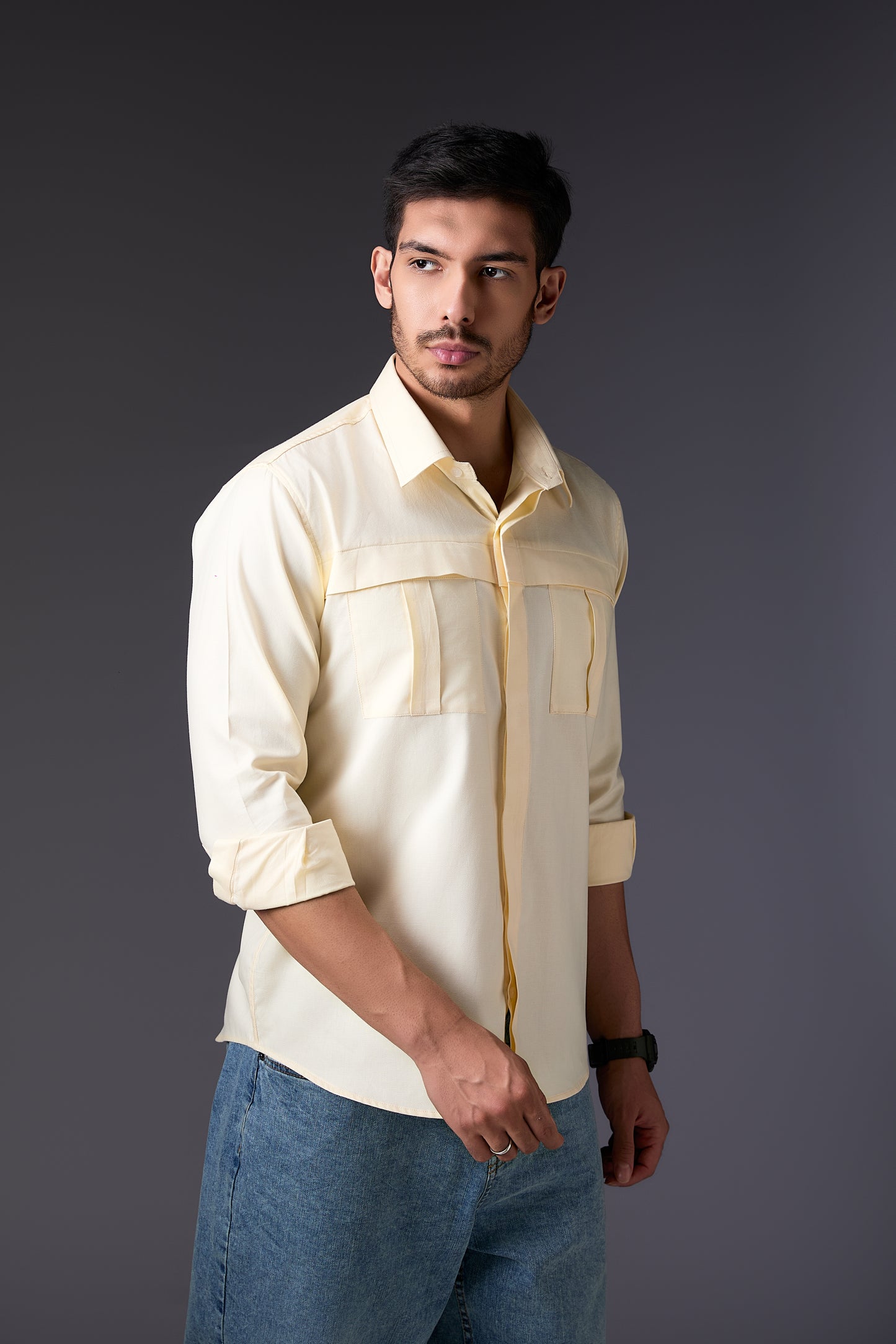 Breezy Butter Yellow Full Sleeve Shirt