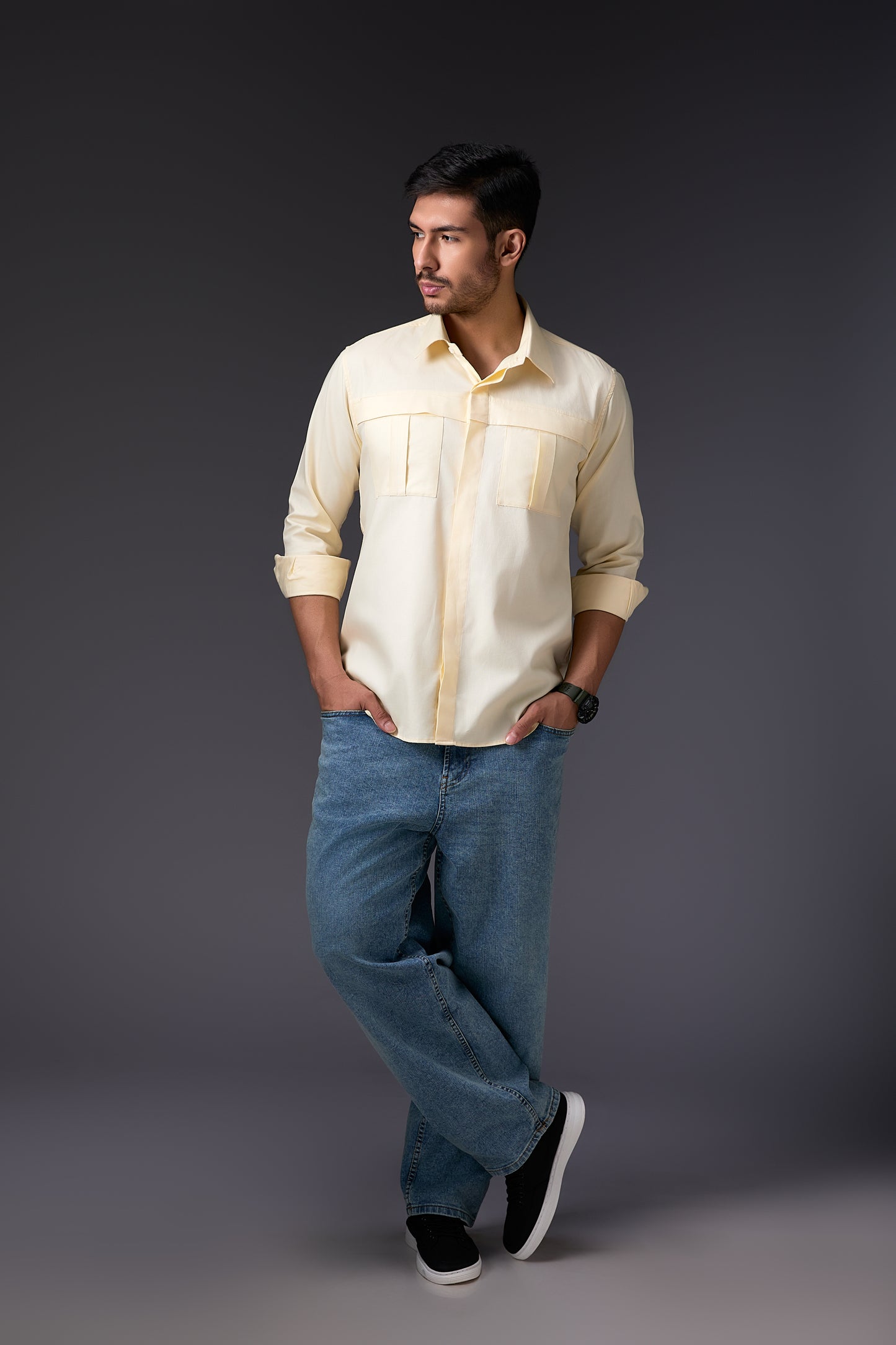 Breezy Butter Yellow Full Sleeve Shirt