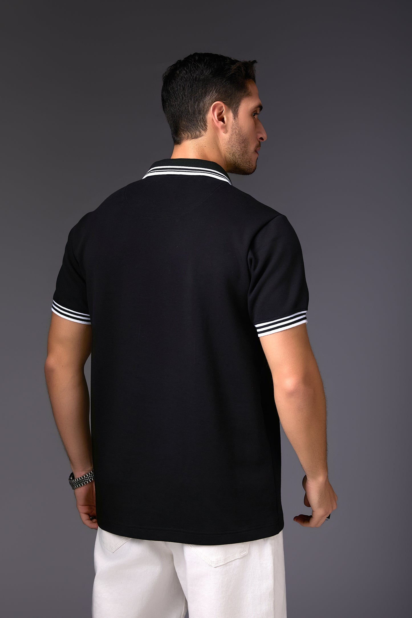 Elegant Black Polo