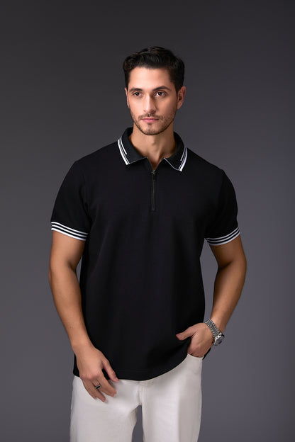 Elegant Black Polo