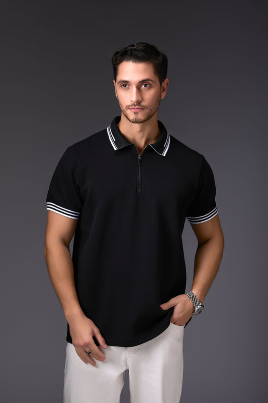Elegant Black Polo
