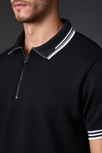 Elegant Black Polo