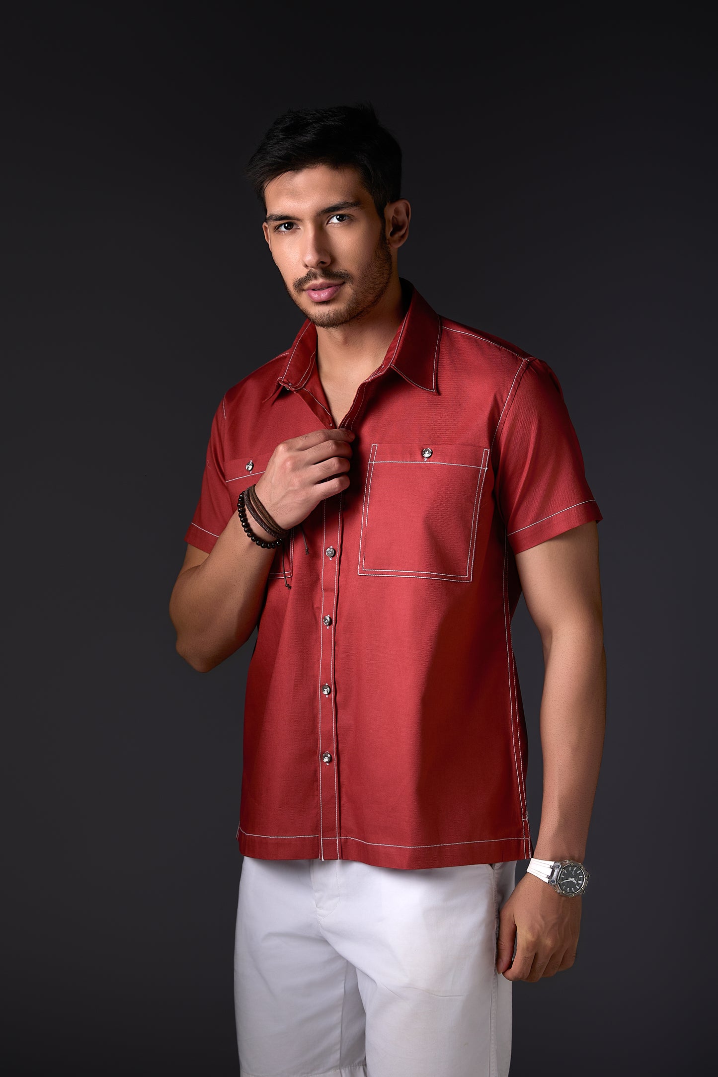 Burnt Orange Premium Pure Cotton Shirt