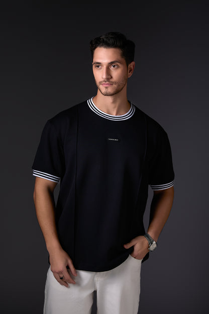 Navy Blue Crew Neck Essential Tee