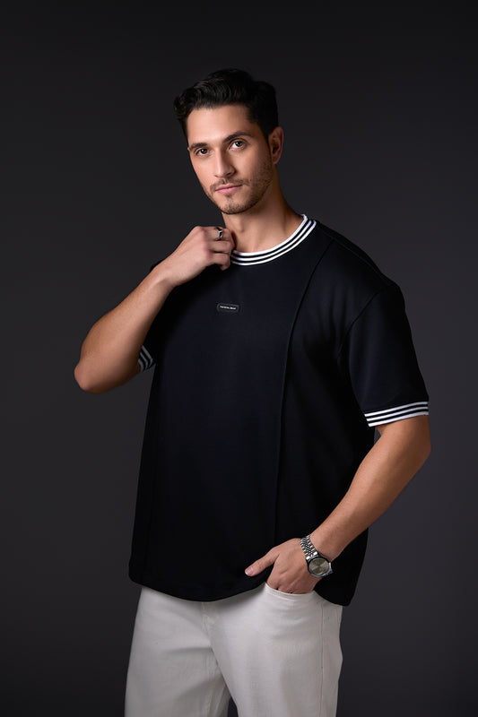 Navy Blue Crew Neck Essential Tee