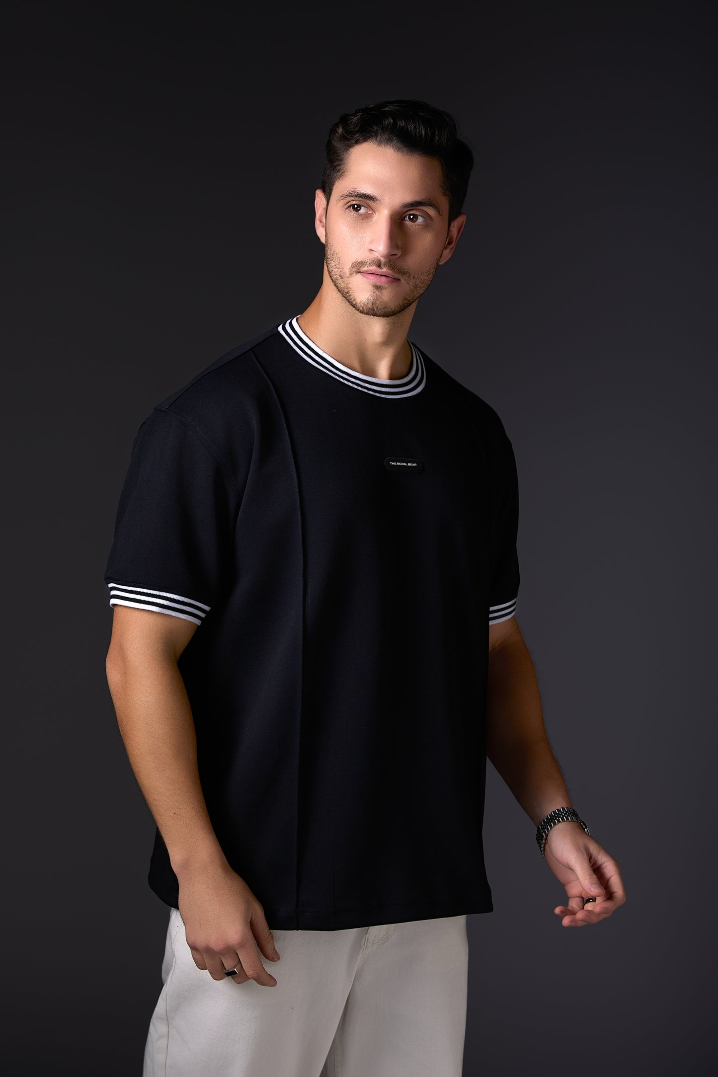 Navy Blue Crew Neck Essential Tee