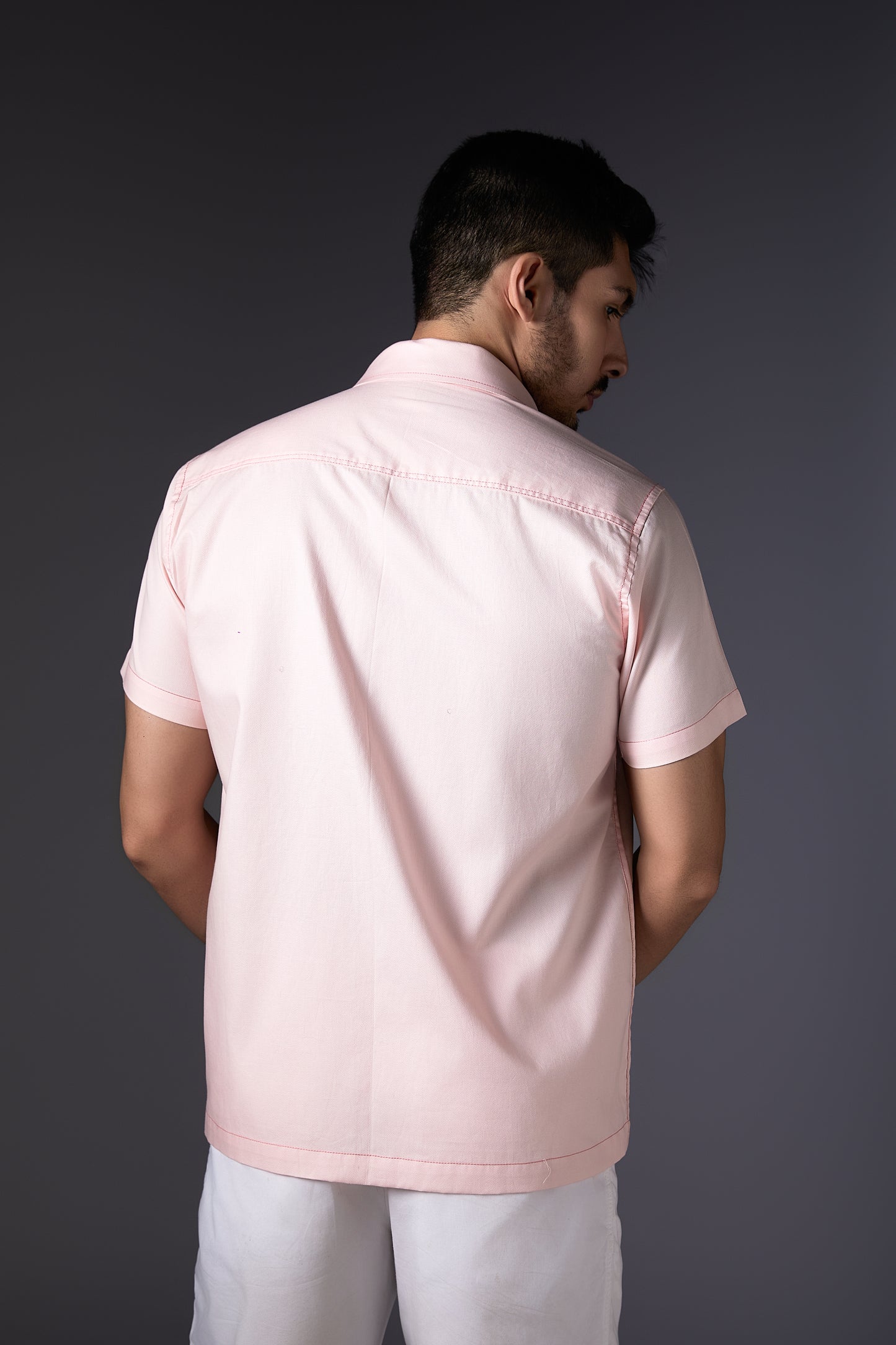 Calming Peachy Pink Premium Cotton Shirt