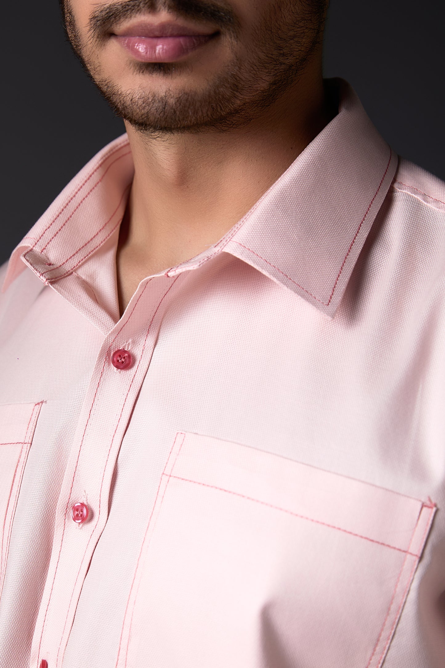 Calming Peachy Pink Premium Cotton Shirt