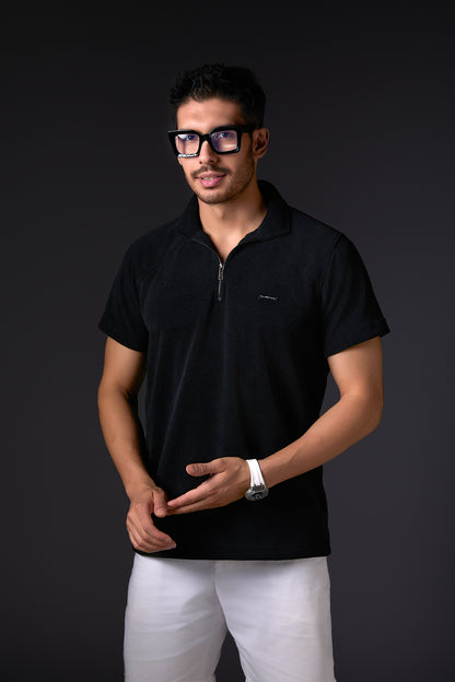 Luxe Jade Black Polo