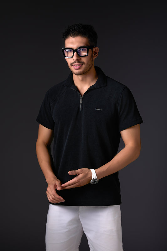 Luxe Jade Black Polo