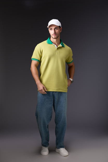 Lime Green Summer Polo T-Shirt