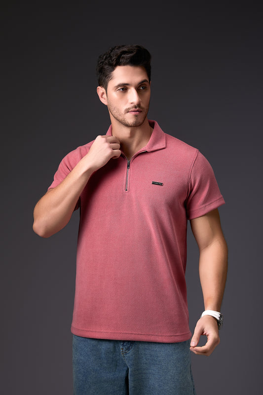 Dawn to Dusk Pink Polo T-Shirt