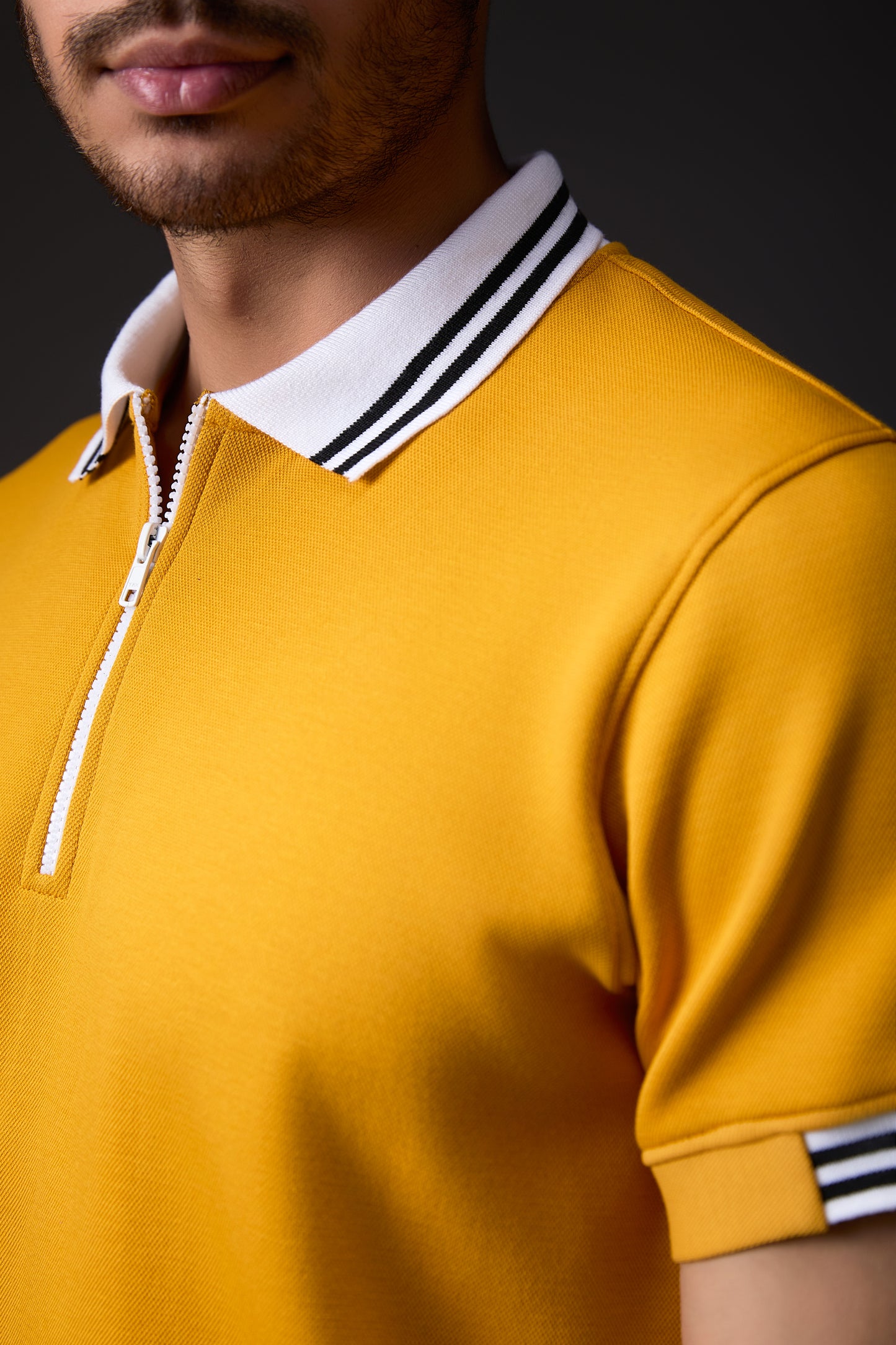 Sporty Mustard Polo T-Shirt