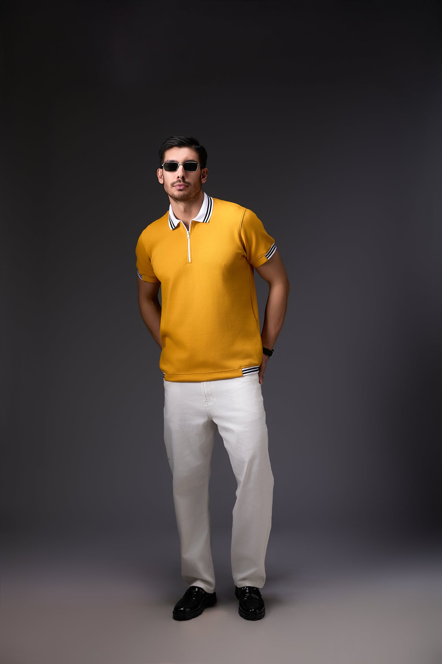 Sporty Mustard Polo T-Shirt