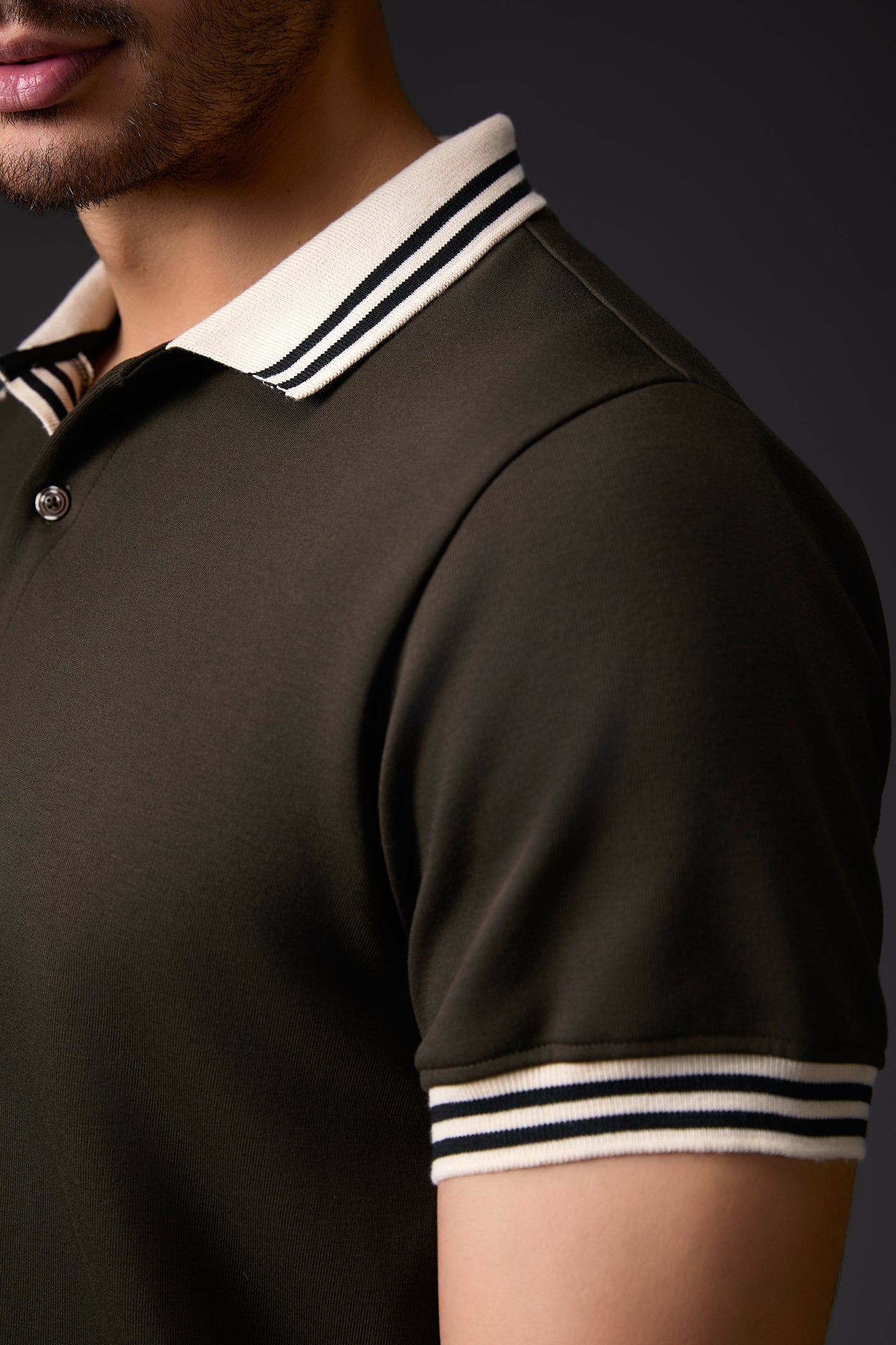 Minimal Olive & Khakee Polo T-Shirt
