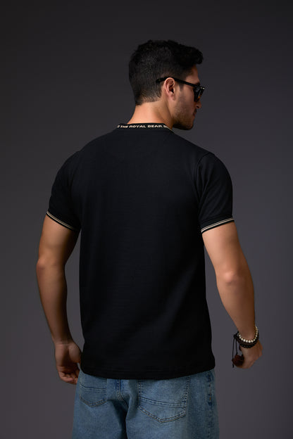 Ebony Black Varsity T-Shirt