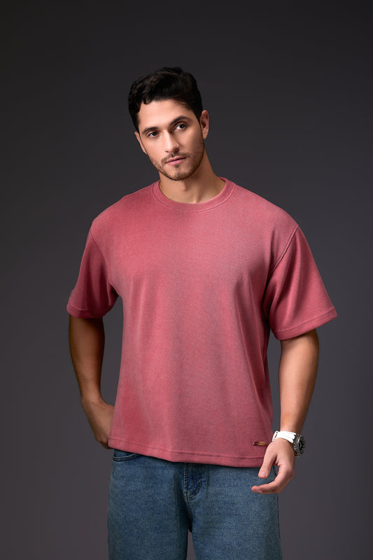 Relaxed Fit Carrot Pink T-Shirt