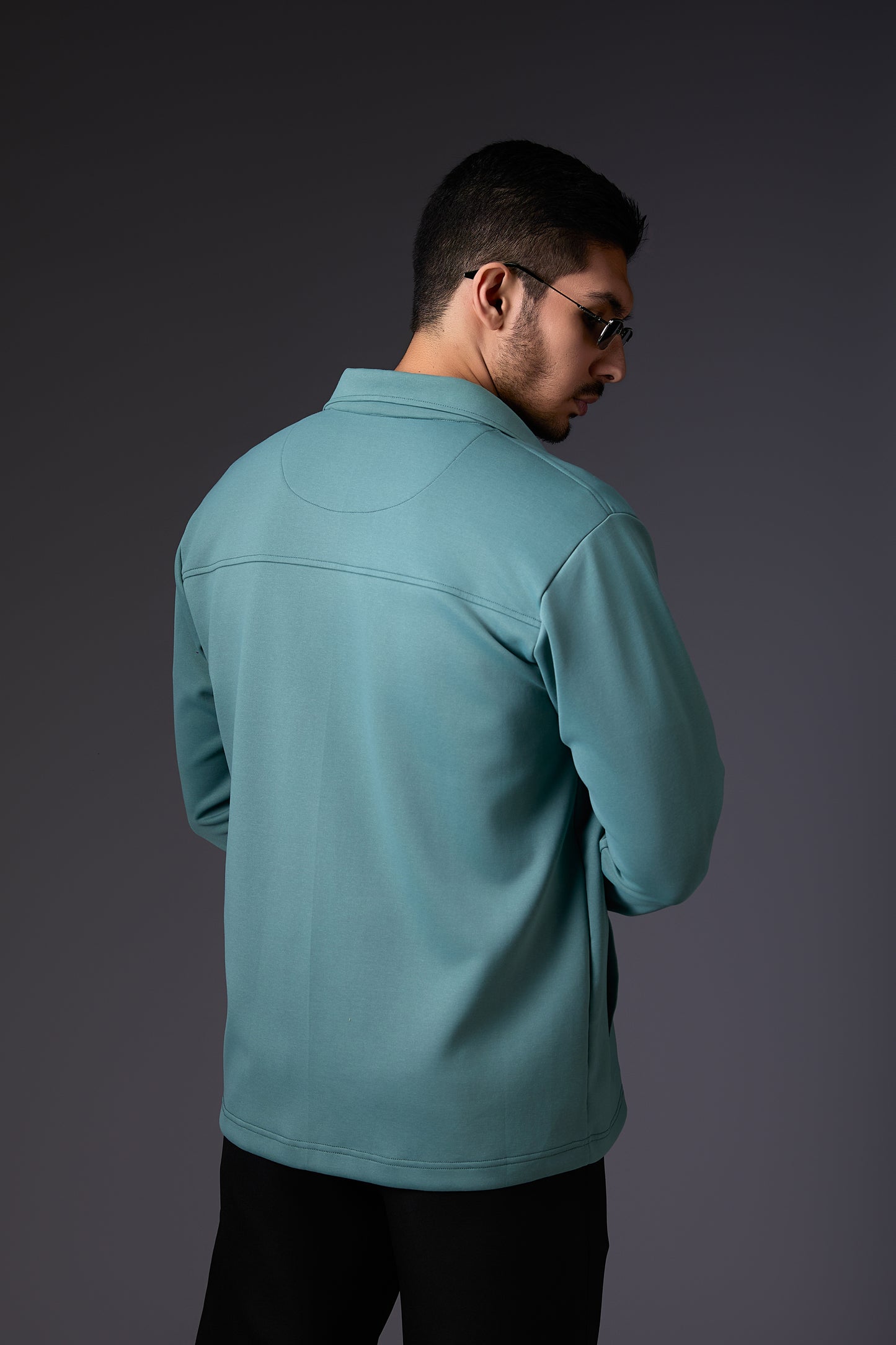 Cadet Blue Utility Shacket