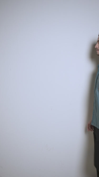 Refined Newburg Green Half Sleeve Shirt
